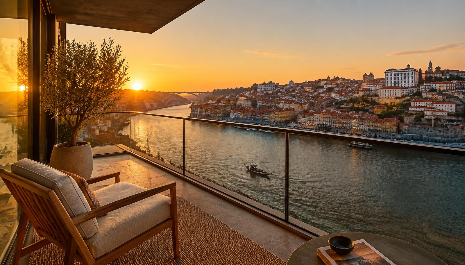 Varanda com vista sobre o Douro